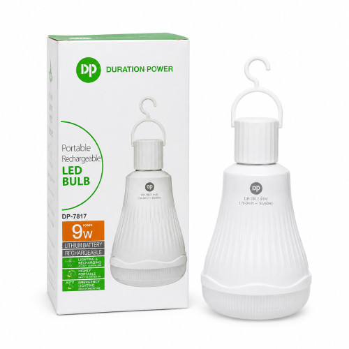 لامپ LED شارژی و قابل حمل دیوریشن پاور مدل DP-7817 توان 9 وات